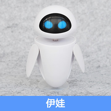 正品WALL-E 瓦力机器人总动员伊娃情侣 6CM车摆玩具做旧手办包邮 - 图1