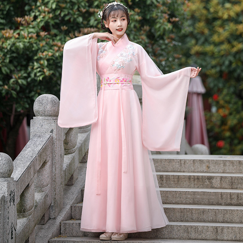 女中国风魏晋风仙气古风古典舞汉服 爱上舞民族服装/舞台装