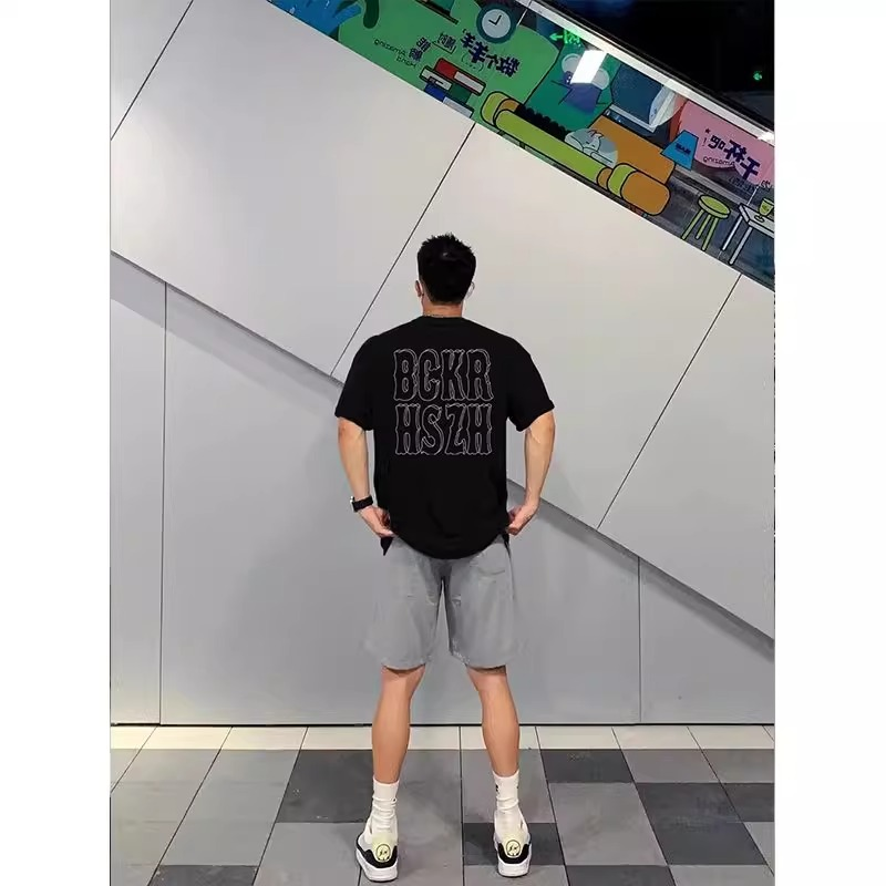 大码300斤重磅潮牌印花短袖T恤男士宽松圆领夏休闲纯棉半袖体恤衫,淘宝优惠券,粉丝福利购,淘宝优惠卷