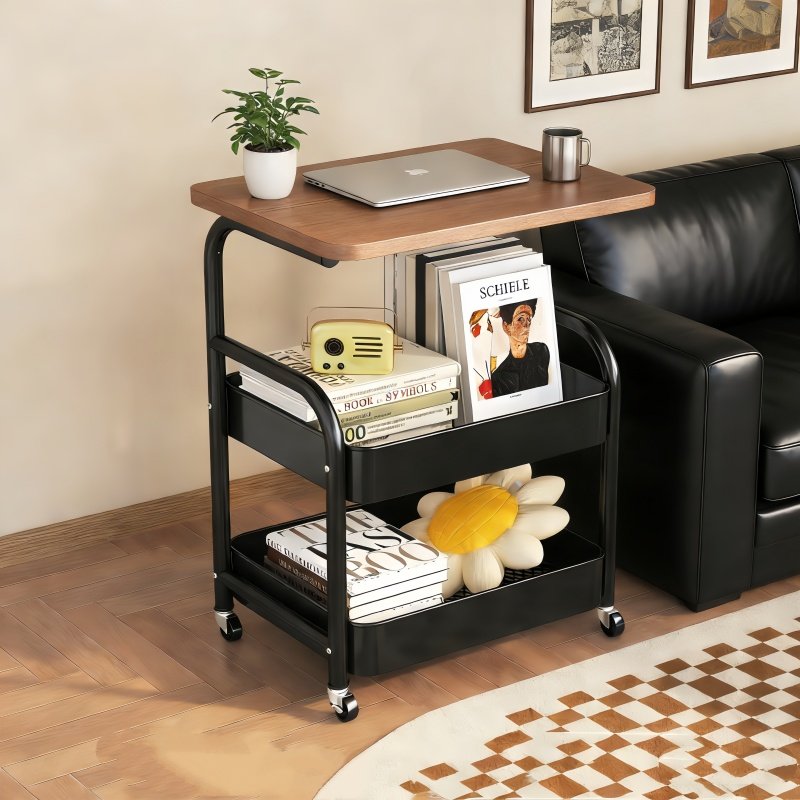 可移动小推车置物架床头柜沙发边几茶几家用客厅零食收纳小推车,淘宝优惠券,粉丝福利购,淘宝优惠卷