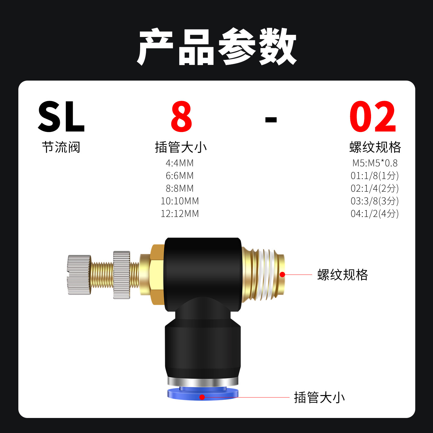 气动接头L型节流阀流量控制调速阀 SL/PH外六角接头4/6/8/10/12,淘宝优惠券,粉丝福利购,淘宝优惠卷