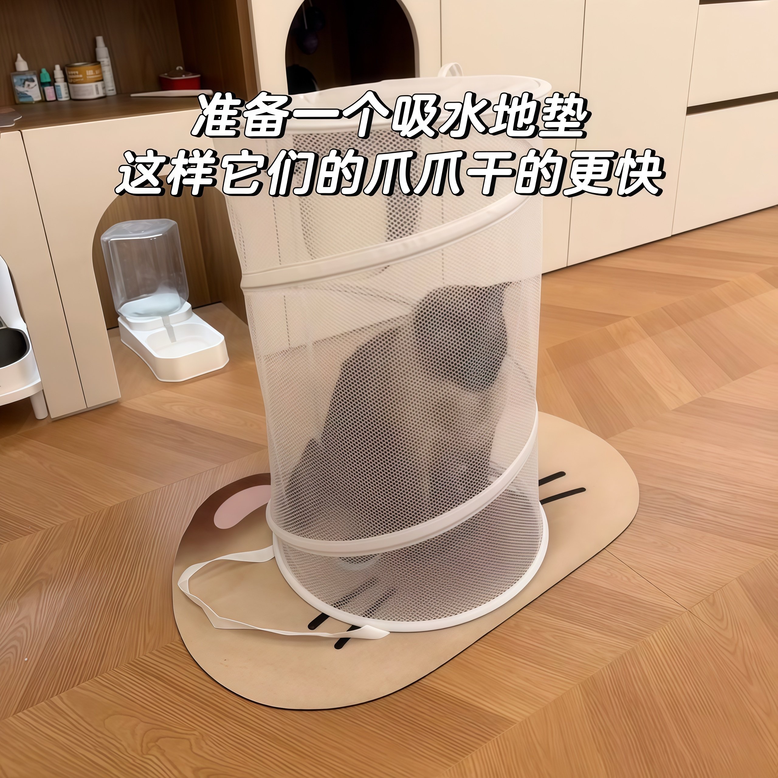 猫咪烘干袋可折叠不占空防抓伤防咬神器宠物洗澡烘干箱小型犬幼猫,淘宝优惠券,粉丝福利购,淘宝优惠卷