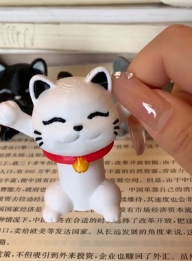 招财猫摆件轻奢客厅电视柜酒柜