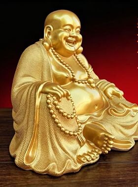招财弥勒汽车摆件佛家居