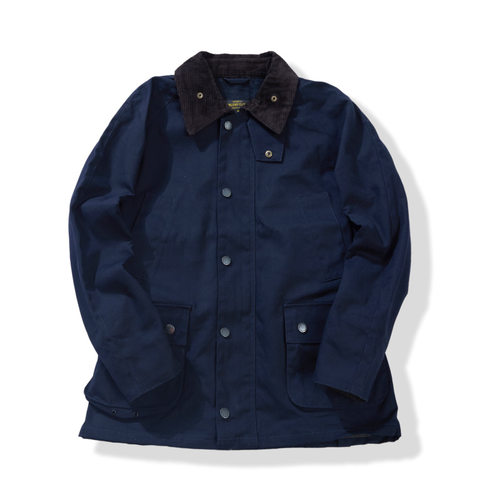 OKONKWO缎纹厚款羊毛混纺猎装无蜡夹克中长款风衣BEAUFORT收腰版 - 图2