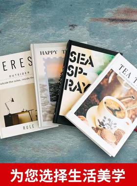 硬壳可翻页真书黑白灰道具书摆件轻奢饰品书柜书房假书摄影道具书