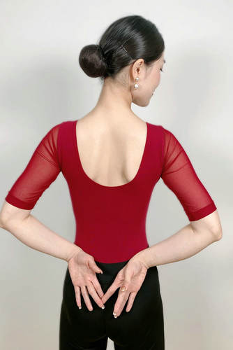 形体训练服女套装舞蹈连体练功服黑色礼仪培练习服新款 - 图1