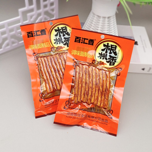 百汇香根根香辣条麻辣素牛面筋8090后怀旧童年小零食校园休闲小吃 - 图0