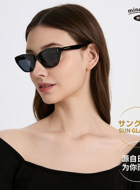 日本进口猫眼墨镜女GM章若楠同款太阳镜2025新款高级感潮酷辣妹韩