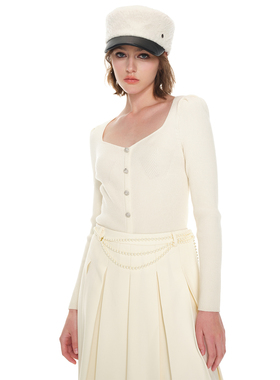 糖力光泽质感玻璃珠腰链配饰女