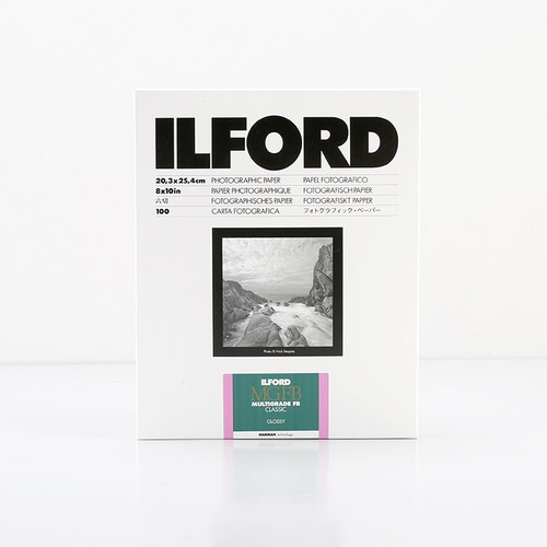 黑白第一室 依尔福 ILFORD 可变反差纤维相纸(MG4FB)黑白放大相纸 - 图0