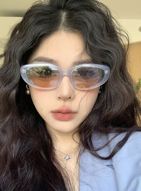 复古三角猫眼墨镜女度假防紫外线