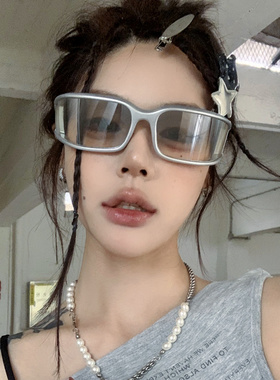 欧美大框墨镜女款发箍骑行护目镜