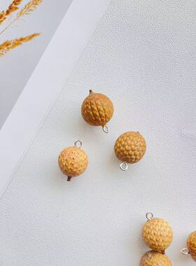 星月菩提原籽带钉果子项链手链手工diy果子原籽星月菩提植物标本