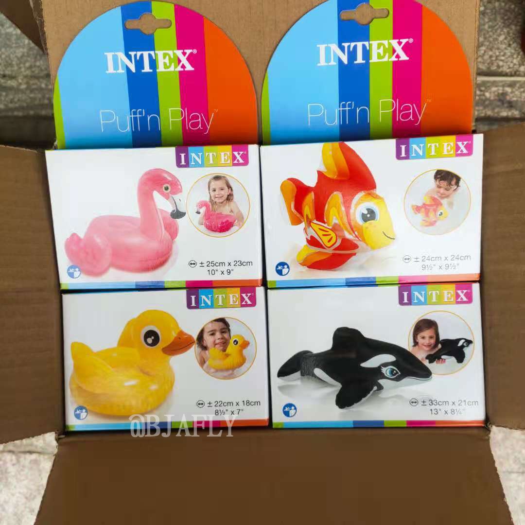 INTEX58590婴幼儿充气戏水玩具儿童洗澡游泳水中玩耍玩沙动物 - 图1