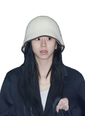 渔夫帽女冬季孙彩瑛同款