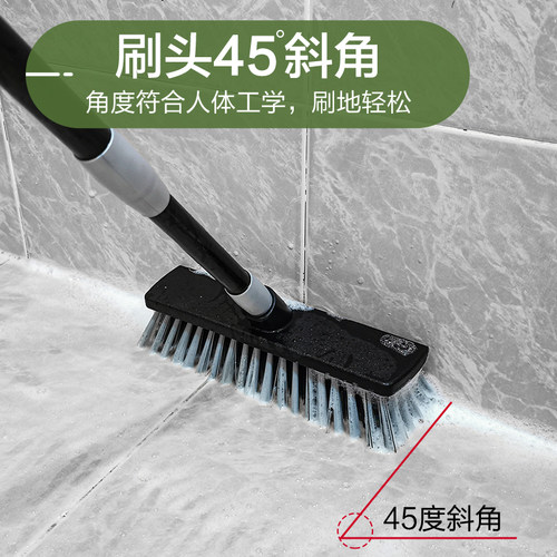 台湾硬毛长柄地板刷户外卫生间淋浴房厨房阳台浴室洗地刷瓷砖刷子 - 图0