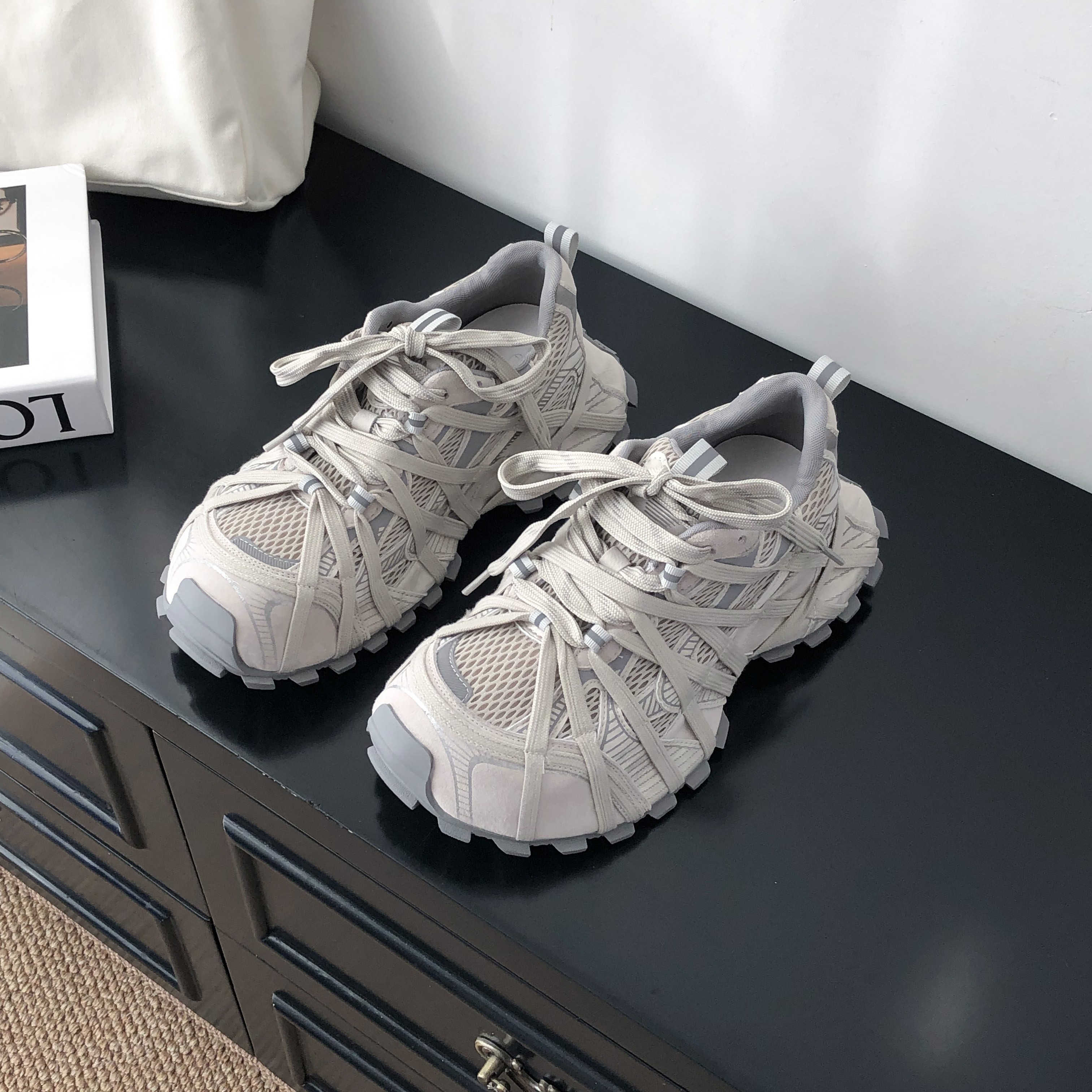 春季厚底小众老爹鞋女2026新款绑带运动鞋真皮透气增高百搭休闲鞋,淘宝优惠券,粉丝福利购,淘宝优惠卷