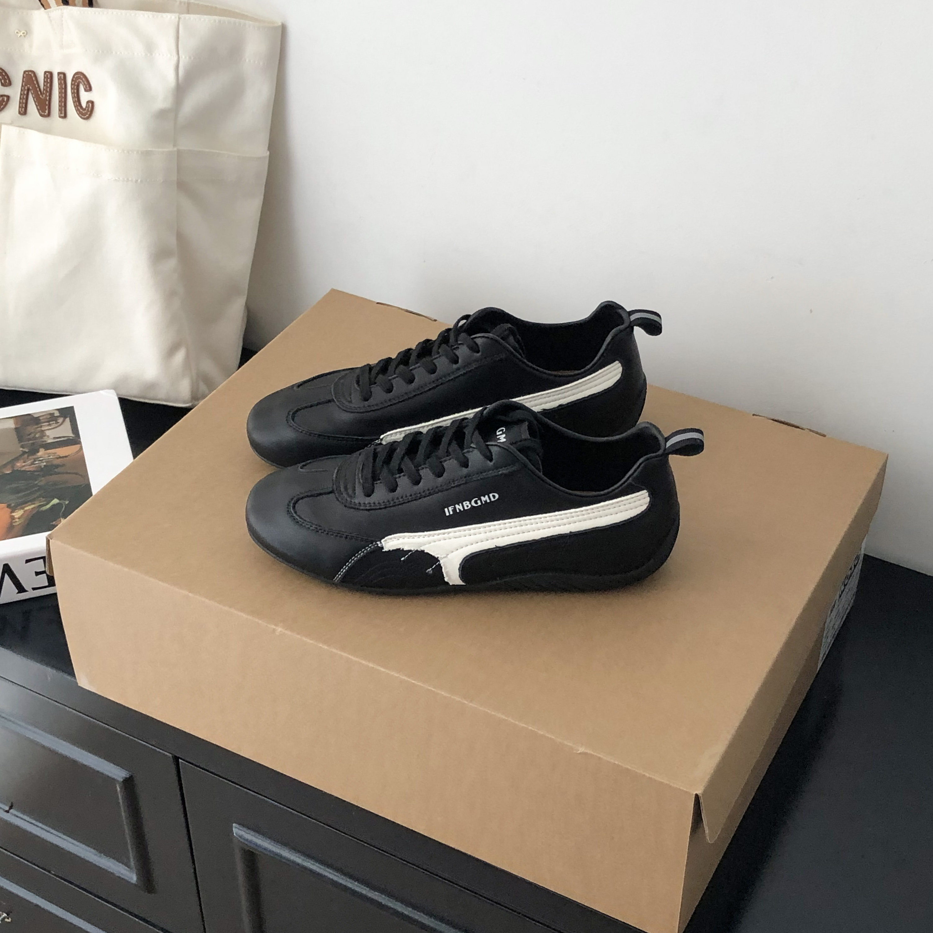 真皮平底软面德训鞋女2026春季新款软底舒适百搭休闲小白鞋板鞋潮,淘宝优惠券,粉丝福利购,淘宝优惠卷