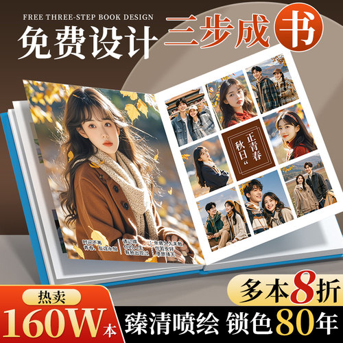 照片书定制作大容量宝宝相册本纪念相册打印成册diy入册写真影集-图0
