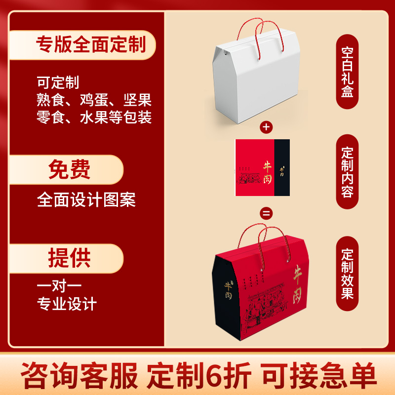 高档礼盒空盒包装盒特产水果送礼品盒端午节粽子咸鸭蛋纸箱子定制 - 图1