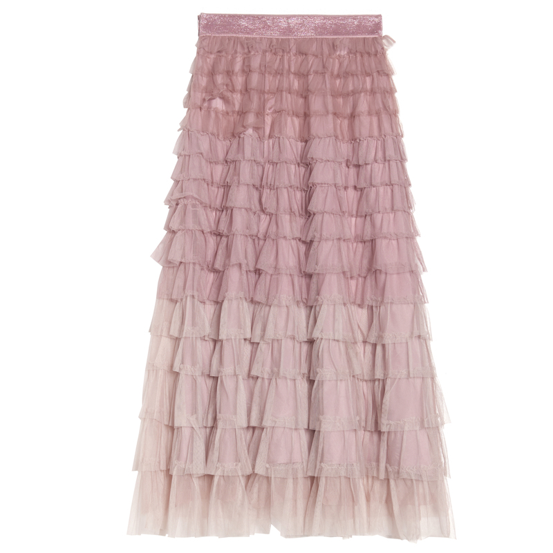 芭蒂娜蓬蓬2021新款粉色高腰蛋糕裙 芭蒂娜服饰半身裙