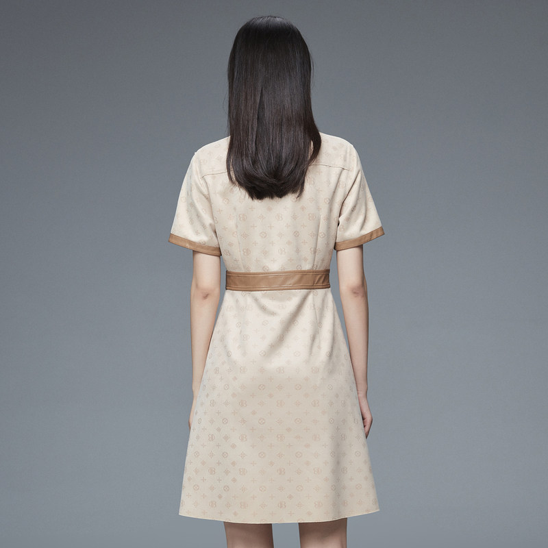 芭蒂娜女新款设计感时尚洋气连衣裙 芭蒂娜服饰连衣裙