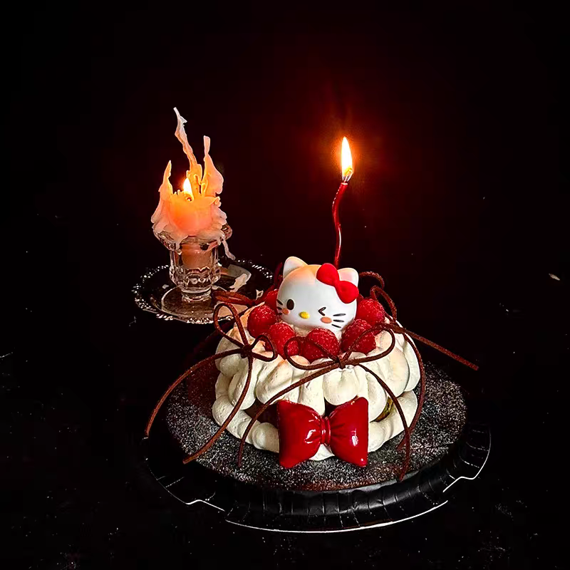 2026网红圣诞节凯蒂猫KT猫红色丝带蝴蝶结装扮hellokitty蛋糕装饰,淘宝优惠券,粉丝福利购,淘宝优惠卷