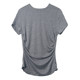 ເສື້ອຢືດແຂນສັ້ນ Tencel ຂົນສັດສີເທົາສຳລັບຜູ້ຍິງ 2026 ເສື້ອຢືດລຸ່ມບາງໆໃນລະດູຮ້ອນໃໝ່, ເສື້ອຢືດກະໂປ່ງກະທັດຮັດແບບອະເນກປະສົງ
