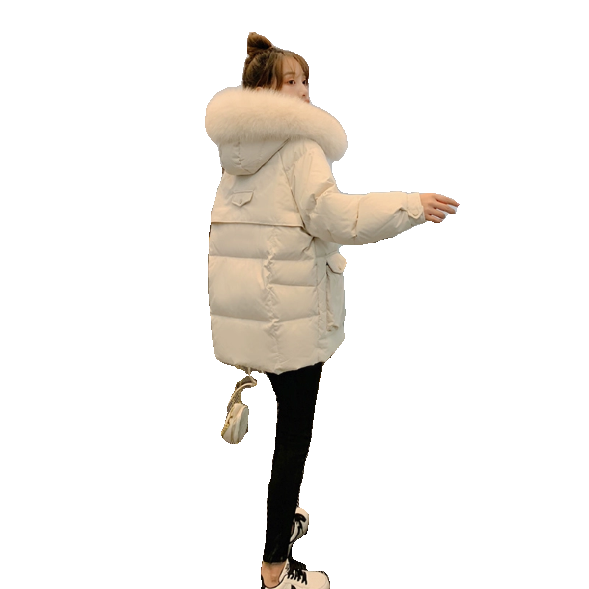 小款羽绒服女短款2023年新款韩版宽松显瘦时尚白鸭绒小个子厚外套