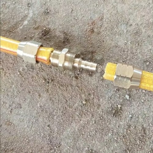 打药管/软管接头/360度活动旋转接头/内径6.5/8mm高压管组件接头 - 图1