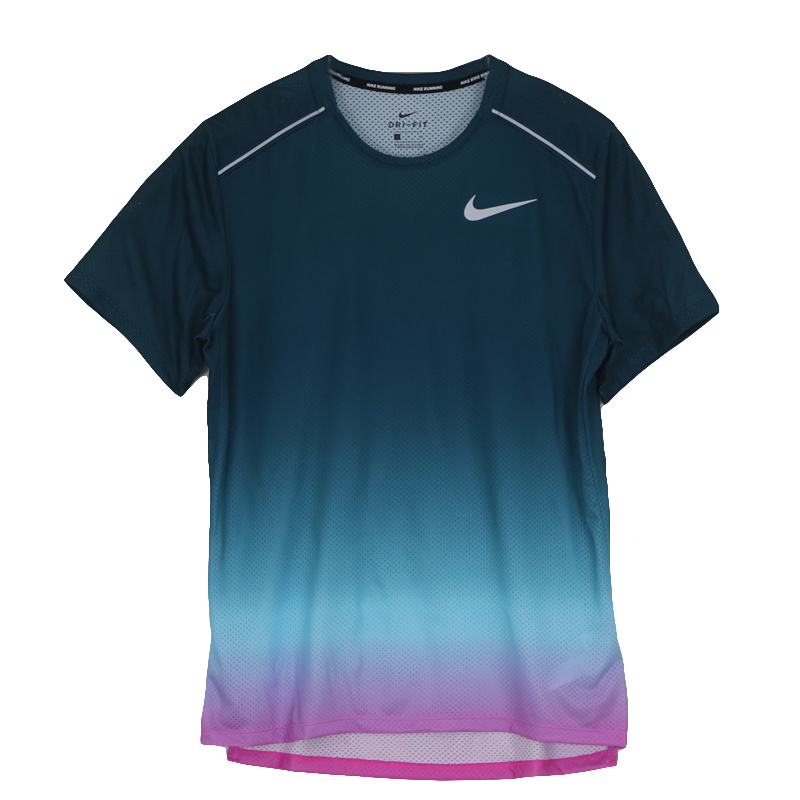 Nike/耐克DRI-FIT男子运动健身速干透气短袖T恤 AQ4930-496 AC-图1