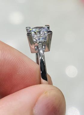 四爪戒指高碳钻高级感女