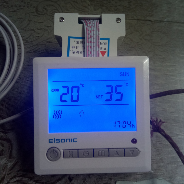 电地暖温控器R6500水地暖控制器电热膜温度开关采暖面板25A-图0