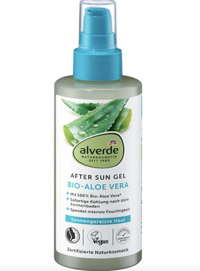 德国直邮alverde NATURKOSMETIK After Sun芦荟晒后凝胶 精华乳液