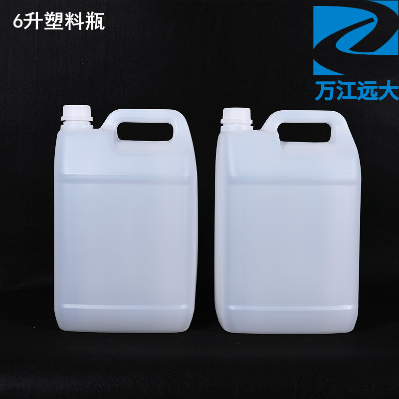 5升塑料瓶壶化工扁桶10升6L2公斤车尿素桶白色方形空桶水油壶带盖 - 图1