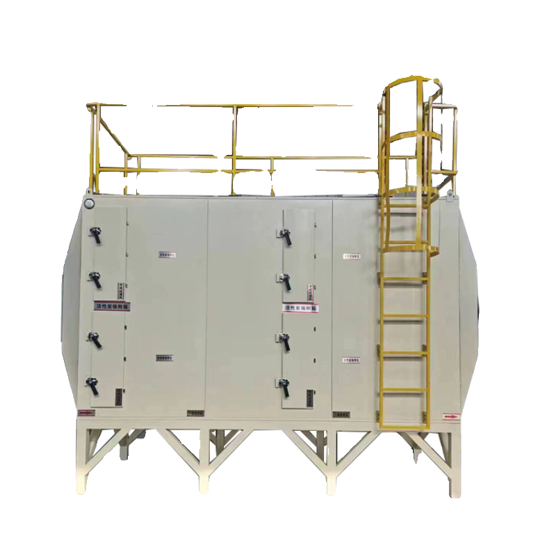 活性碳吸附箱上装下泄工业废气处理环保设备顶装下漏颗粒炭环保箱 - 图3