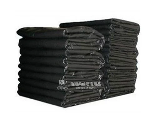 Черное большое мусорное ведро, пластиковый экологичный мусорный мешок, увеличенная толщина