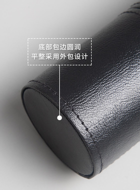 化妆刷收纳桶PU皮革迷你小号刷桶防尘防水带盖便携式化妆刷刷桶