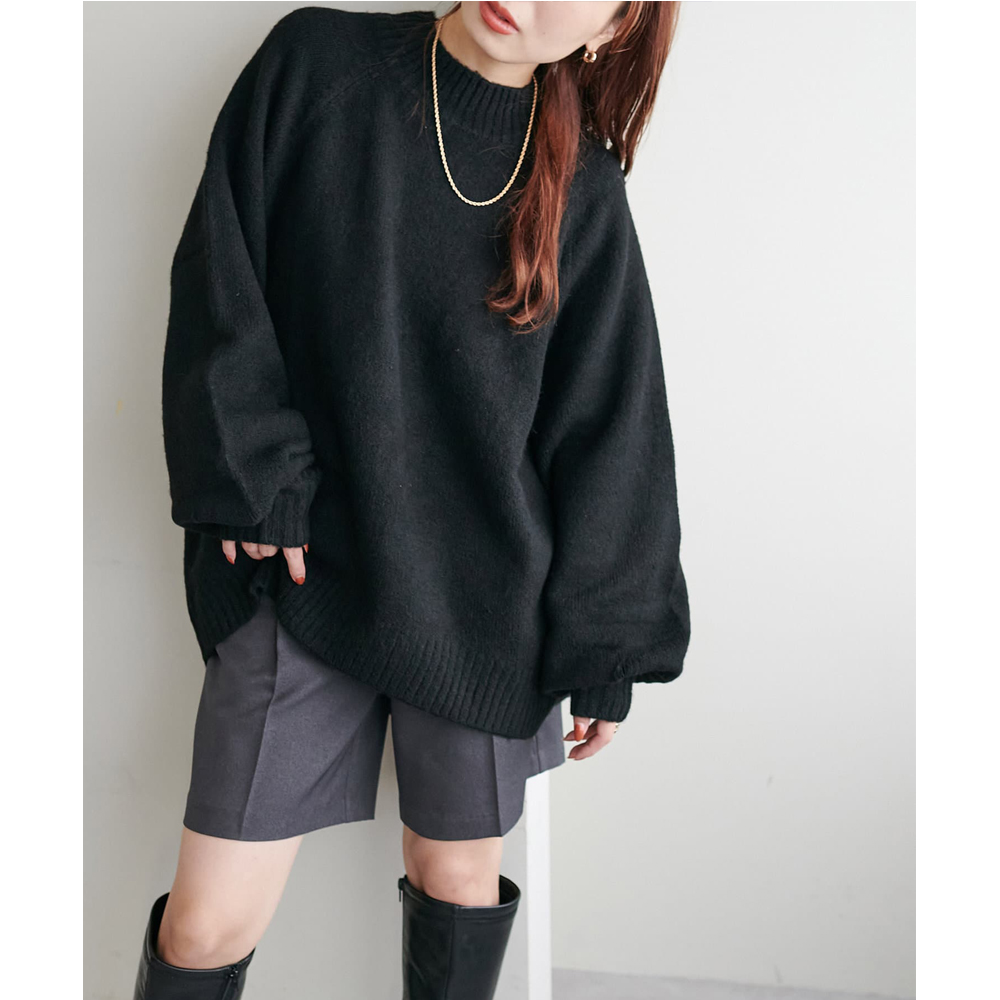 日单D1SC0AT纯原2025秋新款宽松百搭休闲杂点圆领长袖针织毛衣 - 图2