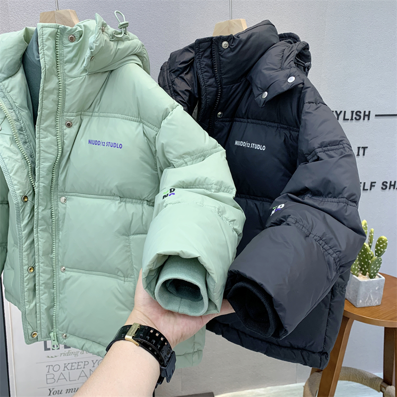 牛哆哆童装 儿童韩版羽绒服2024冬款男女童90白鸭绒连帽外套54419 - 图2