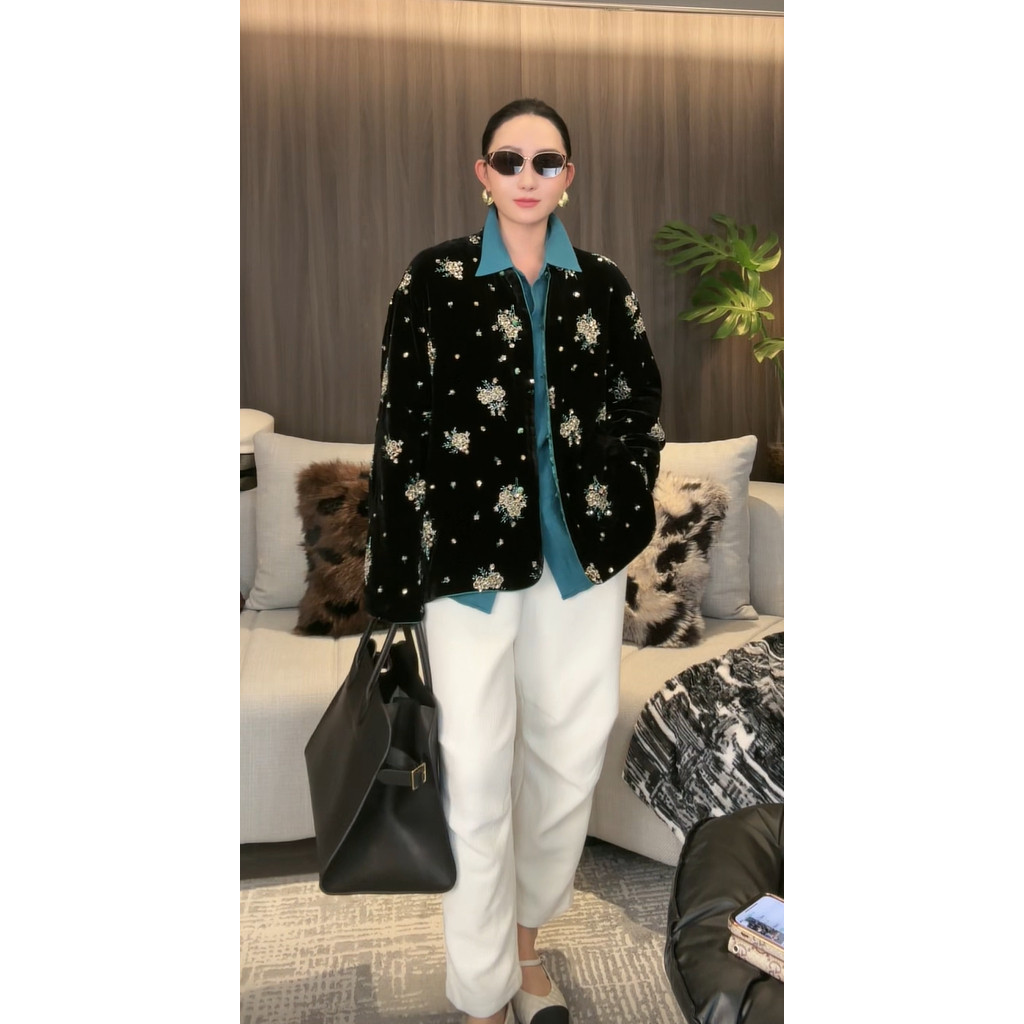 【DaFangLady张大方】100%桑蚕丝新雪丽棉棉服 - 图1