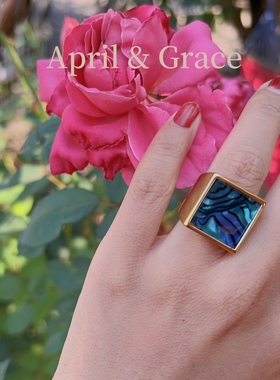 珍珠金戒指无镀金天然复古女