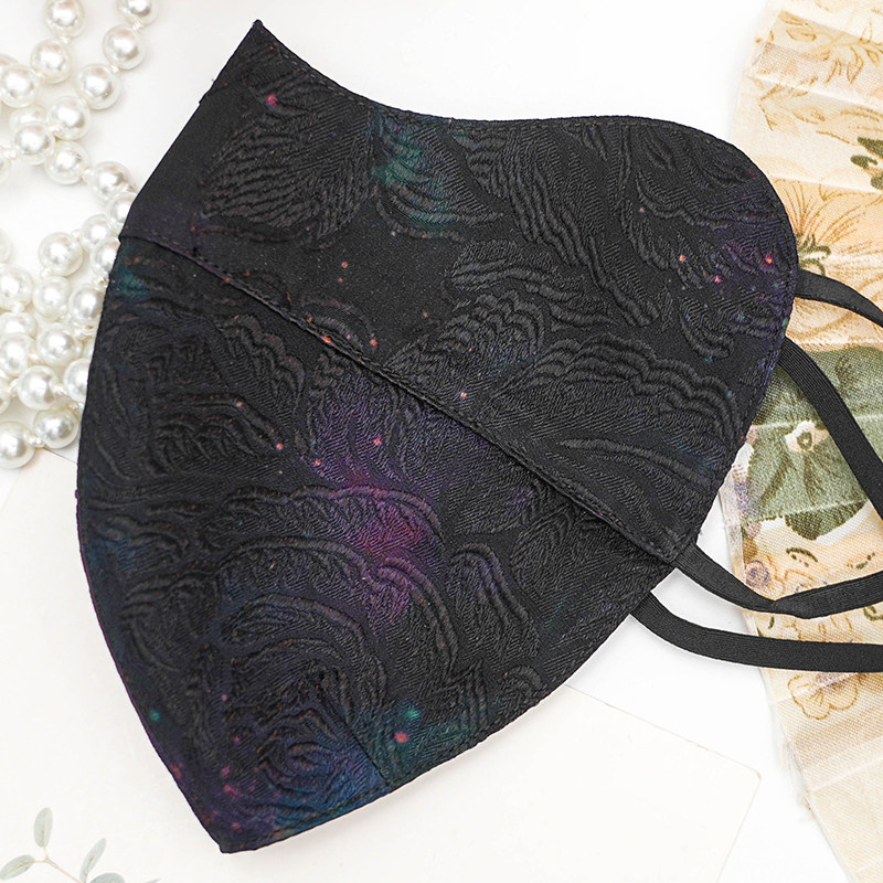 保暖口罩【送防丢绳】香云纱立体面罩护眼角透气桑蚕丝黑防尘真丝,淘宝优惠券,粉丝福利购,淘宝优惠卷