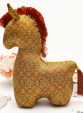 宋锦【大马】高档摆件居家手感好真丝马桑蚕丝摆玄关可爱国风中式