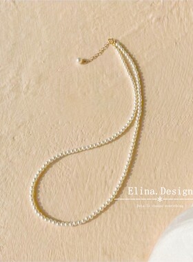 fever同款叠戴高品质珍珠项链14k包金精致简约气质轻奢锁骨链女