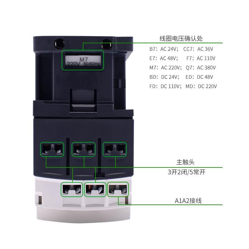 施耐德控制继电器CAD32 50M7C F7C BDC24v FDC220V110V电梯接触器 - 图1