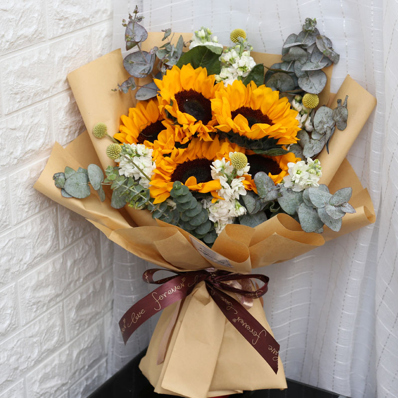 海口三亚上海同城订花鲜花速递元宵节情人节生日礼物绣球桔梗混搭