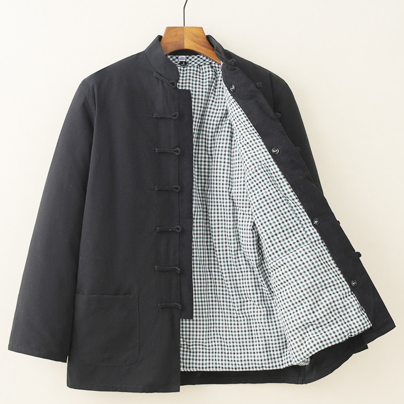 冬季唐装男中老年加厚保暖纯棉老粗布可拆卸棉花棉袄盘扣棉衣棉服,淘宝优惠券,粉丝福利购,淘宝优惠卷