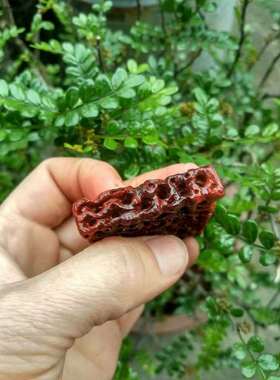 印度小叶紫檀盘根手把件无事牌